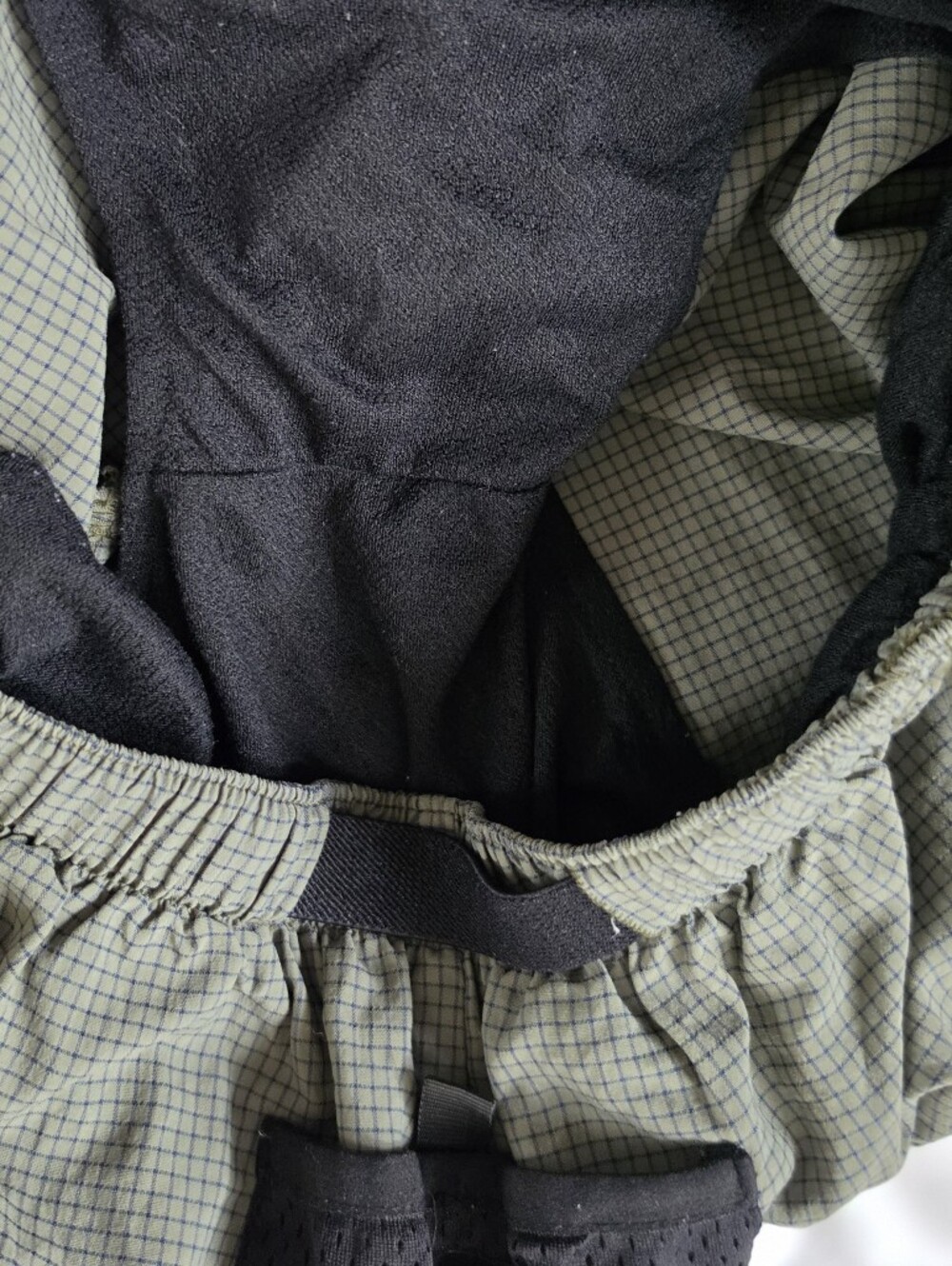 Y2k Brooks Running Olive Green Men's Medium Shorts - Picture 6 of 7